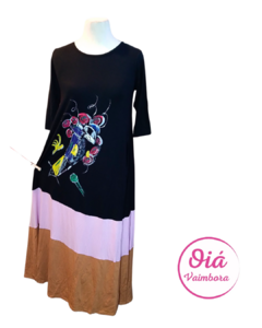 Vestido Gal Fito, negro abarca hasta XL