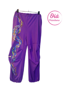 Pantalón Fantastic Abstracto, violeta M a XL