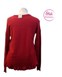 Sweter Moira Nudo Celta, rojo M - comprar online