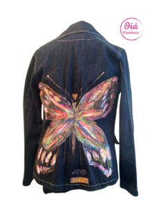 Blazer Mariposa Profunda, azul jeans S/M - comprar online