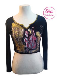 Top jazz, negro S/M