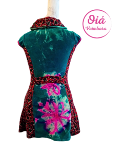 Vestido Plush, verde S/M - comprar online