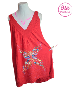 Vestido Amatista Mariposa, rojo XL