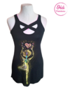 Musculosa yogui negro S