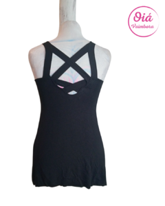 Musculosa yogui negro S - comprar online