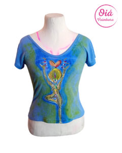 Remera yogui celeste M