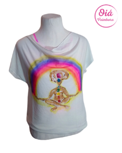 Remera Isolda Medito, blanco M