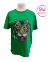 Remera Urbana Tiger, Tigre verde benetton L