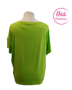 Remera Rita Ballena del amor con Palmera, verde lima XL - comprar online