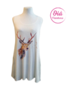 Vestido Lucero Ciervo del Bosque, blanco de M a XL -