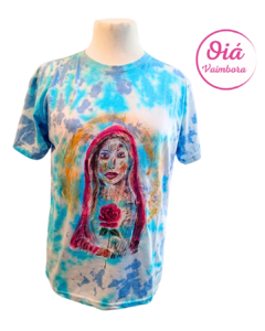 Remera Urbana Celeste María Magdalena, batik L