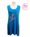 Vestido Lucero Colibrí, celeste de M a XL -