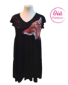 Vestido Miel Zorro, negro de M a XL -