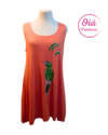 Vestido Lucero colibrí, naranja de M a XL