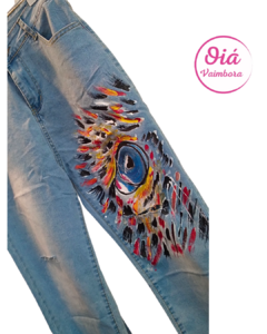 Jeans Rock ojo felino XL