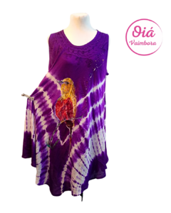 Vestido Antonia Ave del ensueño, violeta batik abarca hasta XL real - comprar online