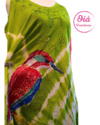 Vestido Antonia Ave de Nono, verde manzana batik abarca hasta XL real