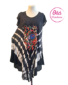 Vestido Lupe Ojo Felino, negro batik abarca hasta XL