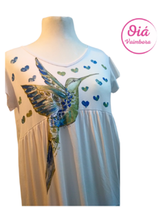 Vestido Miel Colibrí del festejo, blanco de M a XL - - comprar online