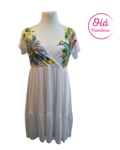 Vestido Luna Colibrí enamorado, blanco abarca desde M a XL - comprar online