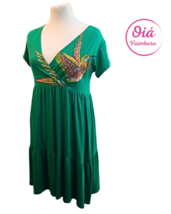 Vestido Luna Colibrí de la Fe, verde esmeralda abarca desde M a XL - - comprar online