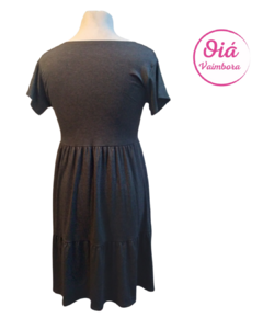 Vestido Luna Flores hasta la luna, gris oscuro abarca desde M a XL - comprar online