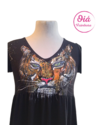 Vestido Miel tigre apasionado negro de M a XL - comprar online