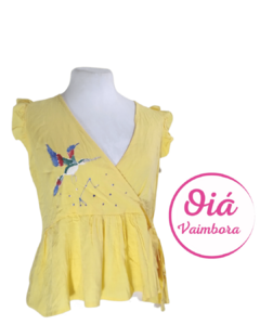 Blusa Ziria amarillo colibrí