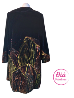 Saco Tina Abstracto, negro L/XL - tienda online