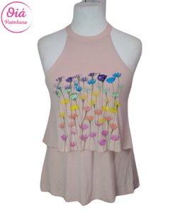 Musculosa Solidão rosa flores