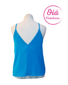 Musculosa Guanábana celeste carita - comprar online