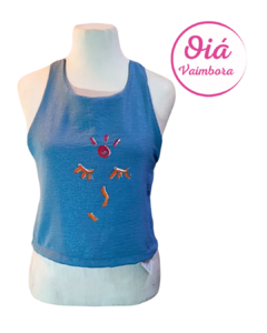 Musculosa Setin celeste carita