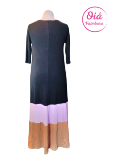 Vestido Gal Fractal, negro abarca hasta XL - comprar online