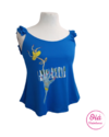 musculosa Camilo azul pintada manos piano mujeres apasionadas