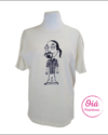 remera urbana blanca estampa snoop