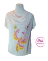 Remera Isolda blanco colibri L