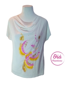 Remera Isolda blanco colibri L