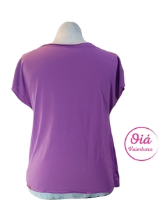 Remera Isolda violeta colibrí M - comprar online