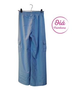 Pantalón Cargo Lual celeste colibrí M/L - comprar online