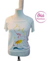 Remera Quadre blanco bailarina M