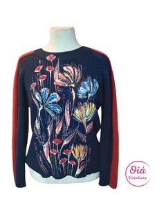 Sweater Luise azul marino L