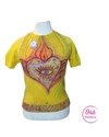 Sweater Corazón amarillo M