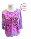 Remera Cuore mariposa, Lila L