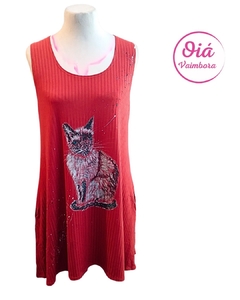 Vestido Lucero Gato, terracota de M a XL