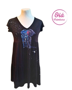 Vestido Miel elefante mágico negro de M a XL -