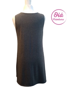 Vestido Lucero Flores, gris oscuro topo de M a XL - comprar online