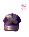 Gorra violeta, mariposa foil