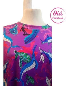 Remera Oiá Surf, oversize violeta M/L/XL en internet