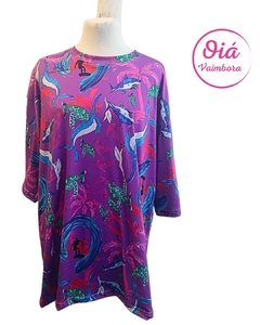 Remera Oiá Surf, oversize violeta M/L/XL - comprar online