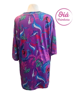 Remera Oiá Surf, oversize violeta M/L/XL - Oiá Vaimbora